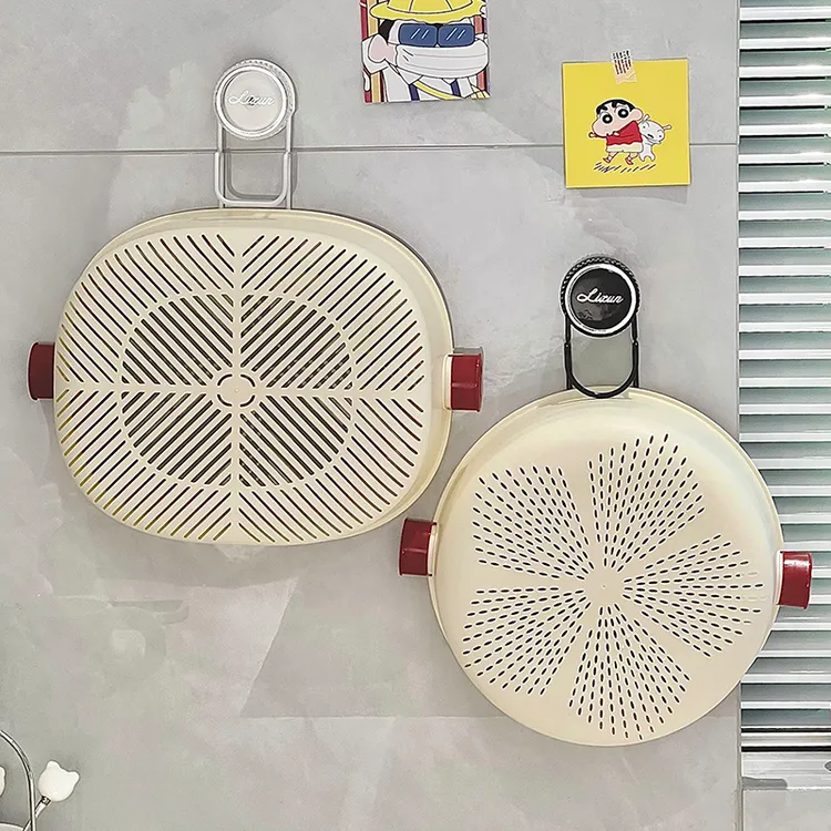 【百纳奇】轻奢吸盘脸盆架家用浴室阳台旋转吸盘置物架强力壁挂式