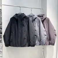 【赢家】秋冬季拉链设计宽松百搭冲锋连帽棉衣外套8866