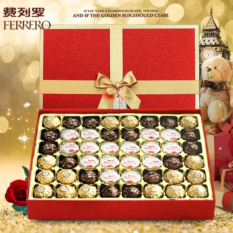费列罗巧克力礼盒装多口味送男女朋友闺蜜生日国庆结婚万圣节礼物