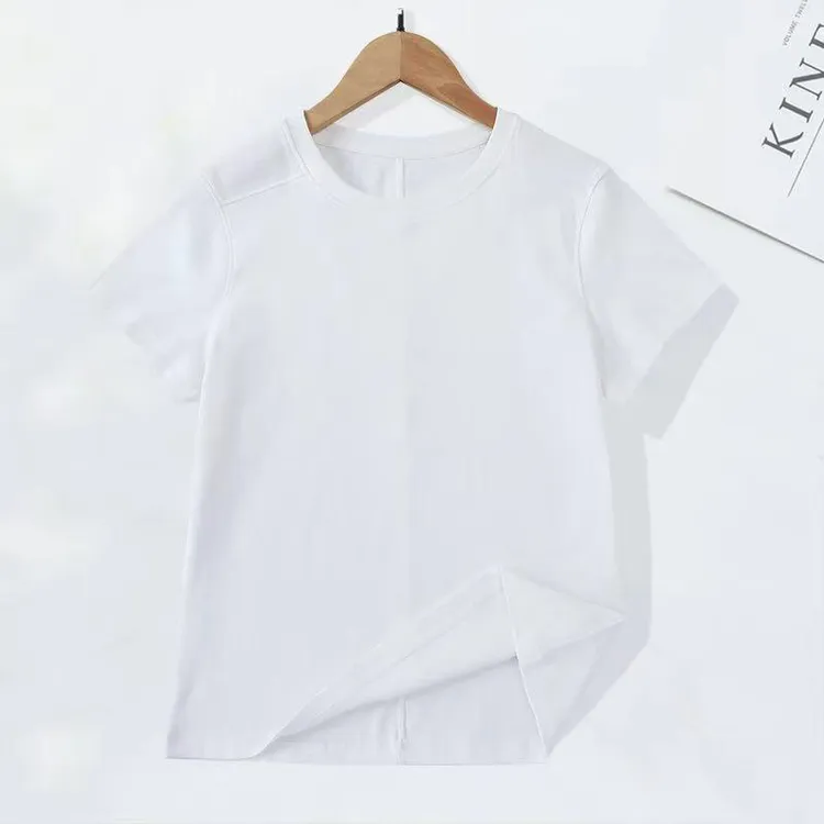 B 门店21&9！会呼吸的棉！新疆长绒棉赛络纺工艺短袖T恤女C21027