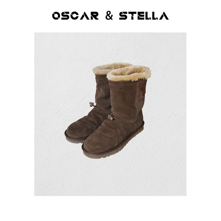 OSCAR&STELLA秋氛围感神器秀气不臃肿的雪地靴366-00002