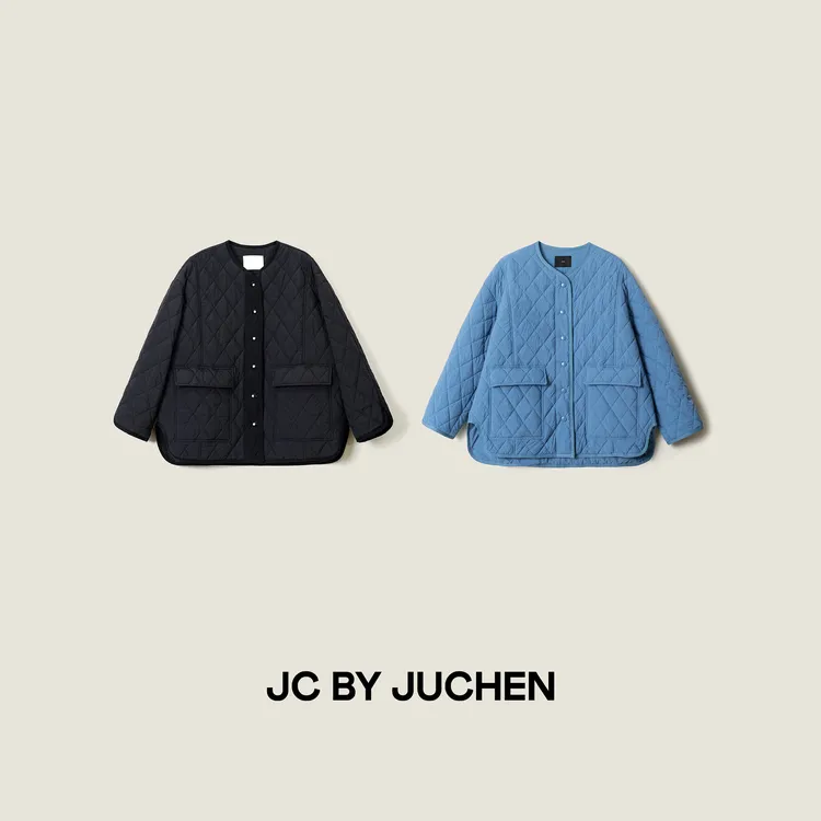 Oversize立体廓形菱格衍缝~轻盈保暖迪斯尼棉服外套 FW071313