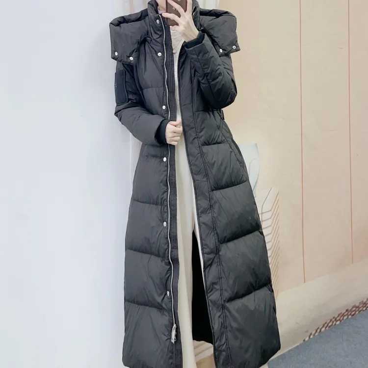 318时尚休闲韩版学院风领长款收腰羽绒服Y9318/GP