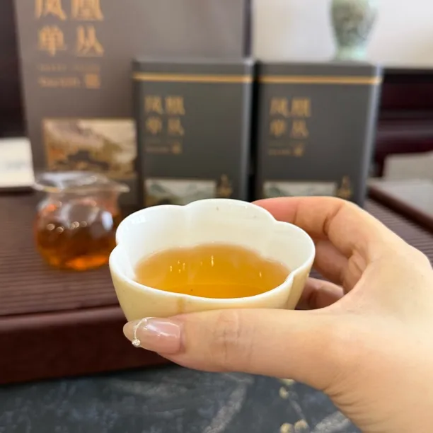 高山凤凰单丛茶雪片蜜兰香乌龙茶潮汕工夫茶潮州岭头白叶单枞茶