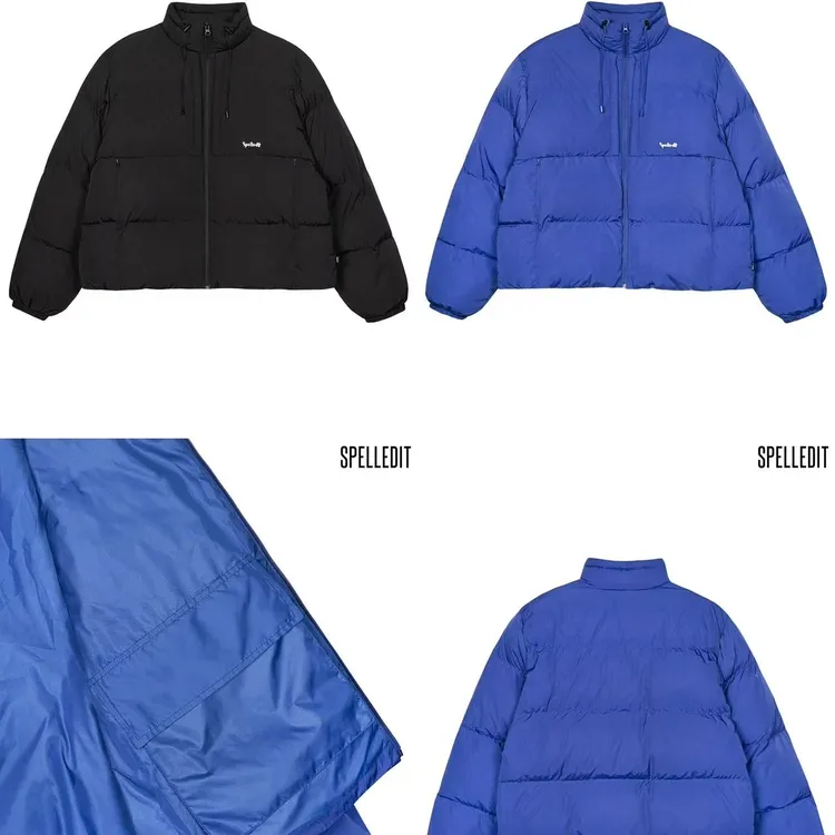 spelledit冬新品 正品no退换 立领羽绒服短款休闲保暖口袋外套女