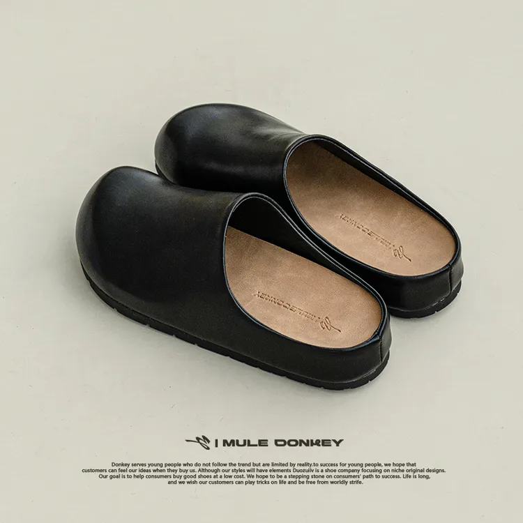 多嘴驴Donkey勃肯拖系列【黑色】勃肯鞋一脚蹬户外休闲百搭通勤