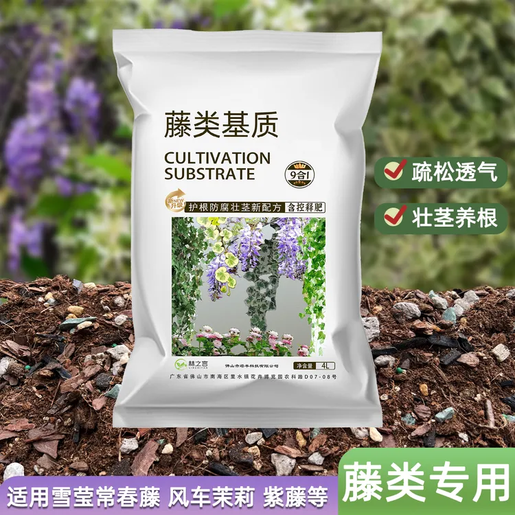 藤类专用种植雪莹常春藤营养土风车茉莉盆栽养花爬藤络石泥炭土壤