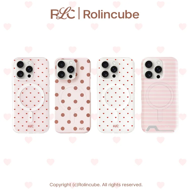 Rolincube原创《爱意涌现》新品苹果iPhone14/15/16/17ProMax手机壳