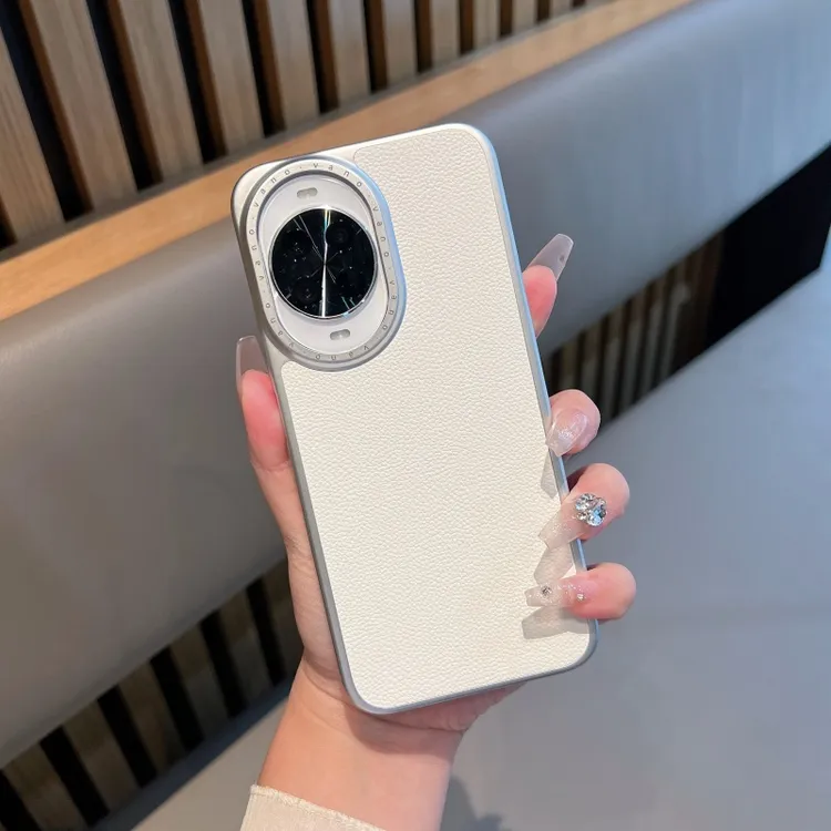 适用于华为nova14手机壳新款nova14pro高级感素皮纹ultra简约硬壳