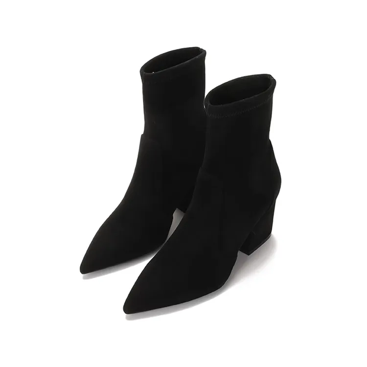 未使用 StuartWeitzman 女士尖头靴子短靴袜靴 VERNELL 75