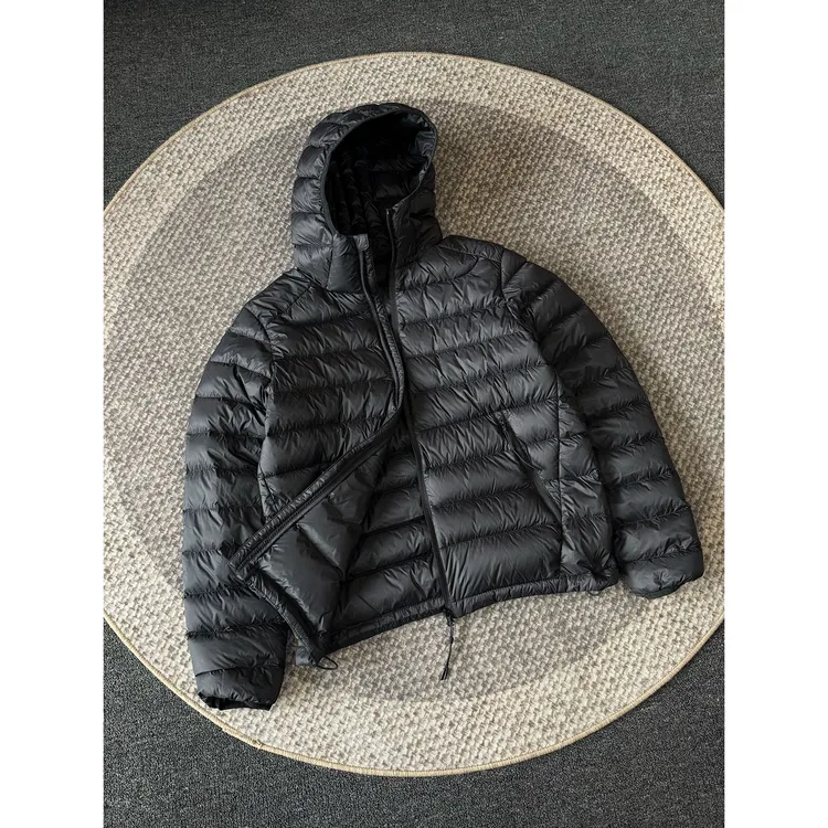 新国标90白鸭绒羽绒服排骨连帽轻薄保暖运动户外休闲上衣外套