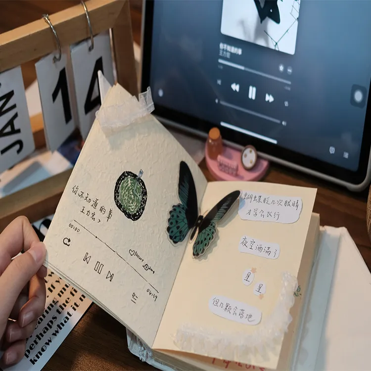 尼泊尔手工本植物草纸复古日记手作LOKATA洛卡塔高颜值相册口袋本