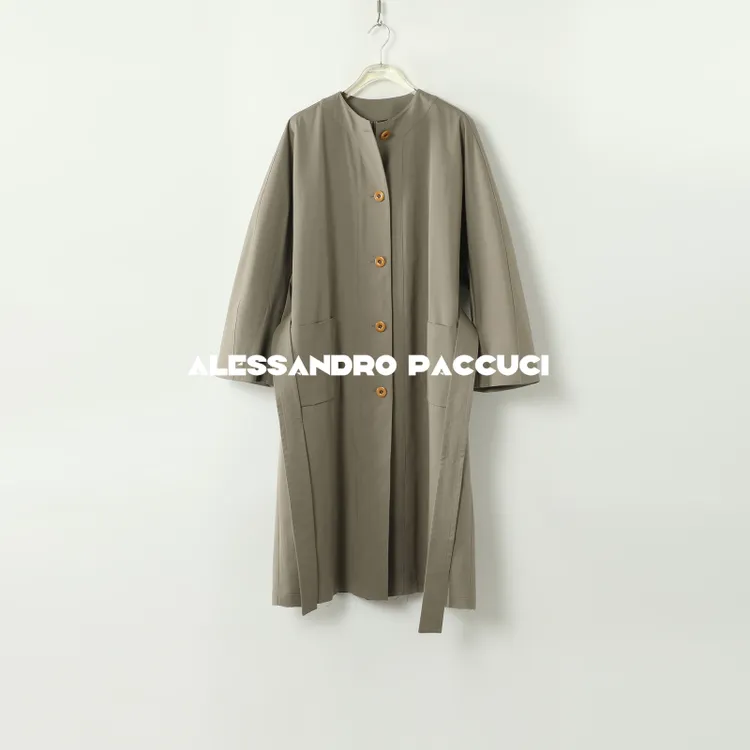 AP洛哥43007FY 【洒脱】棉质棒球领下摆毛边宽松休闲百搭风衣2024秋