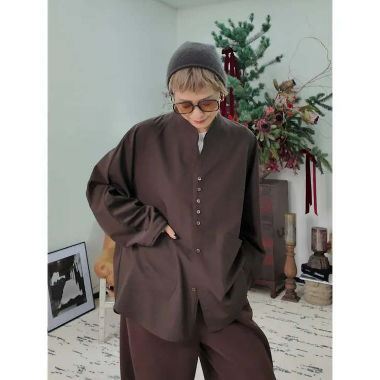 【东方极简主义】LIY禅意羊毛衬衫  