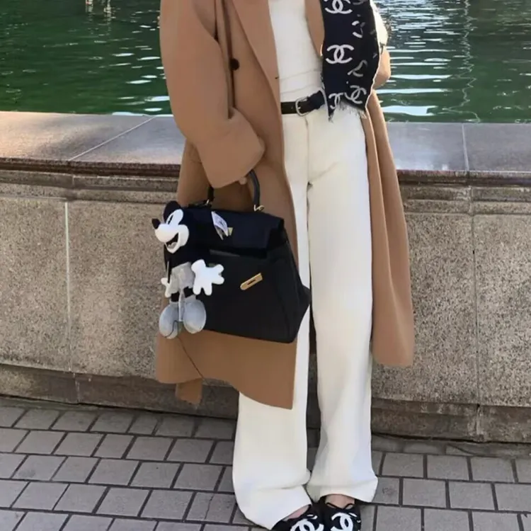 高级感彩棉白色牛仔裤女2025新款秋季高腰微弹轻奢百搭显瘦直筒裤
