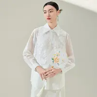 【籽言专属】MOFAN摩凡春新款米白衬衫MJC473239