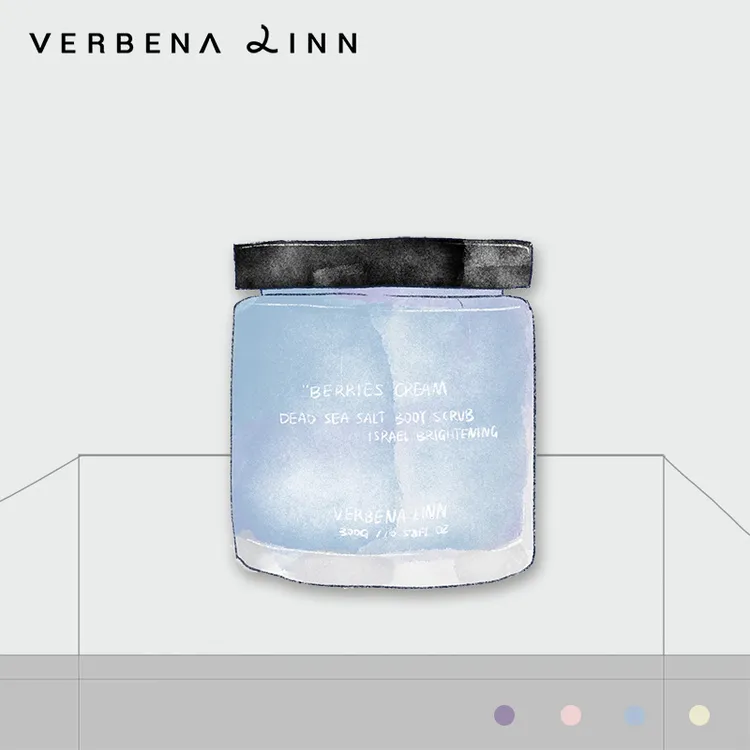 VerbenaLinn闻梨烟酰胺深层香氛海盐精油身体磨砂膏