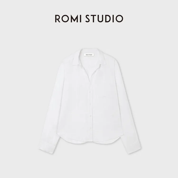 ROMI STUDIO“去繁就简”100%亚麻高级感老钱风轻薄衬衣 RWCRSY2930