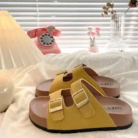 【万达清仓】2025新款拖鞋外穿女软底休闲增高防滑百搭一字沙滩鞋