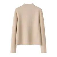 【无染色初绒】女装针织开衫2025年早秋新品中式领翻花针