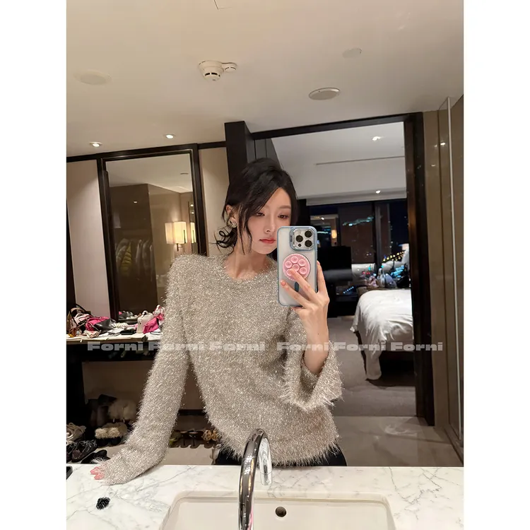 10月29日10:00新品 FORNI 欲望都市  重工拉毛套头针织毛衣