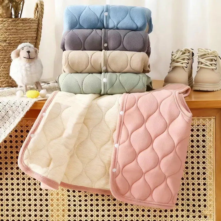 儿童温感马甲女童宝宝厚保暖贴身马甲外穿男童内穿棉背心婴儿秋冬