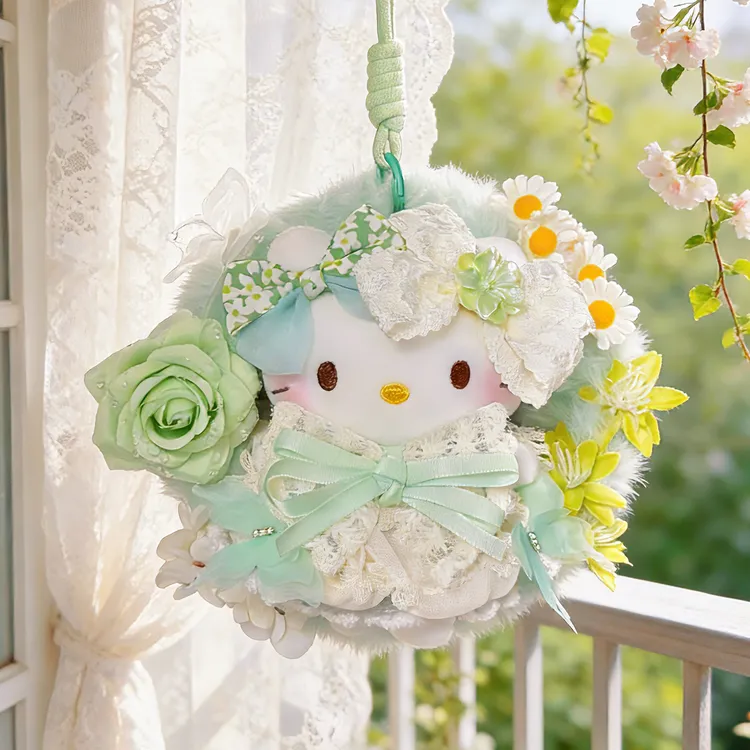 正版hellokitty青萝织梦kt三丽鸥包包娃娃挂件玩偶送人生日礼物女