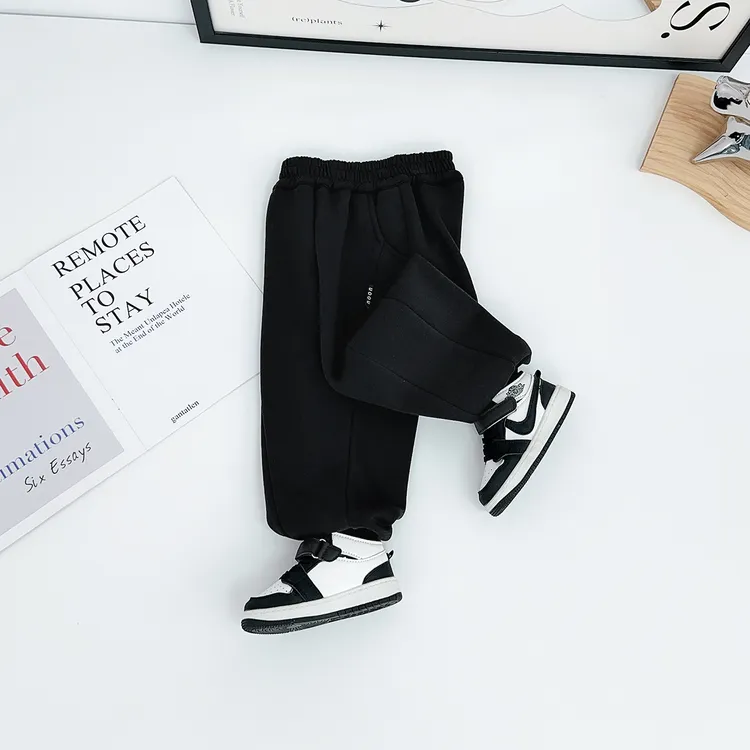 儿童加绒裤子修身运动裤2025新款秋冬装潮 BDD26185 悠悠童话童装