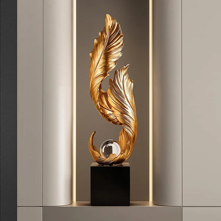 新中式风生水起入户玄关装饰摆件客厅轻奢高档电视柜壁龛乔迁礼物