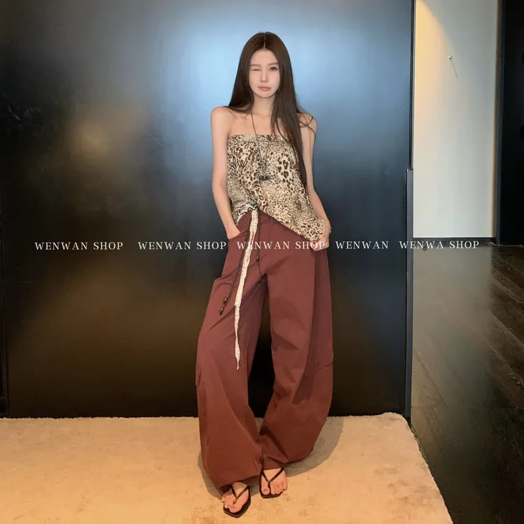 【无拘无束】随性质感宽松显瘦百搭阔腿休闲裤