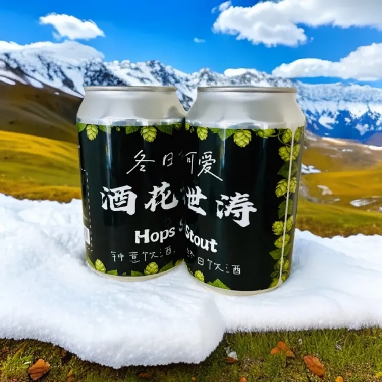 朋克猫酒花世涛精酿啤酒原浆麦芽啤酒鲜活黑啤生啤口感爽劲6罐装