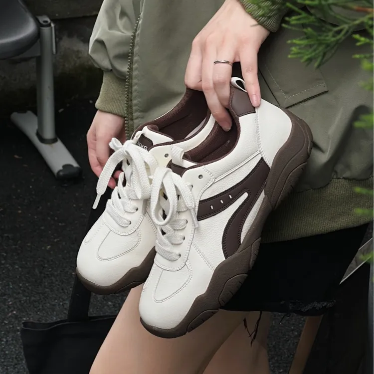 经典百搭显脚小运动老爹鞋女2025秋季韩版学生通勤休闲阿甘鞋