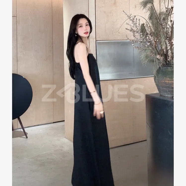 Z.blues【东方女性力量】19MM马赛克桑波莨绸提花吊带裙YZLHKZ0024