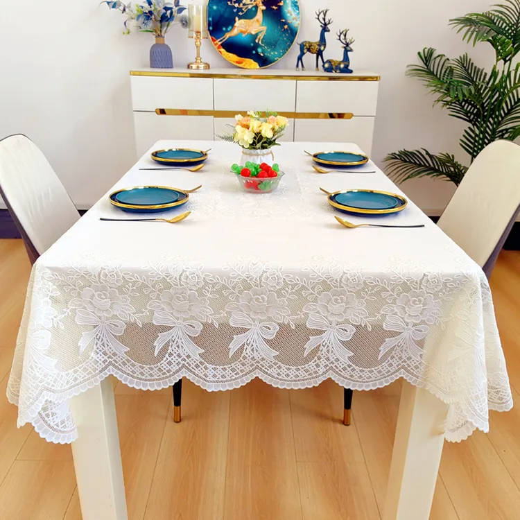 预售新疆-PVC防水防油防烫茶几餐桌桌布免洗长方形轻奢居家日用