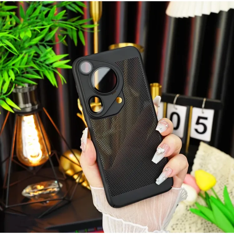 适用于【华为Pura70Ultra】蜂窝网格自带镜头膜散热透气防滑手机壳