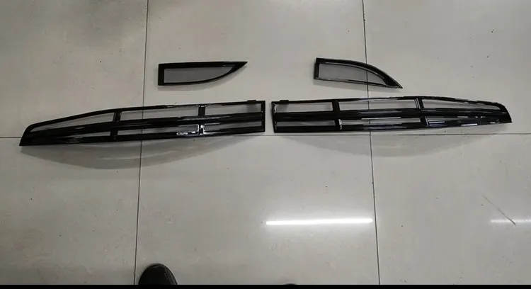 红旗Eqm5 plus前保险杠通风网防虫网散热器进气格栅前杠亮条中网