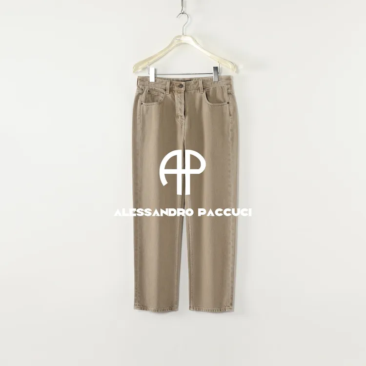 AP洛哥53070NK【黑标系列】土耳其进口100棉两色时尚锥形九分牛仔裤