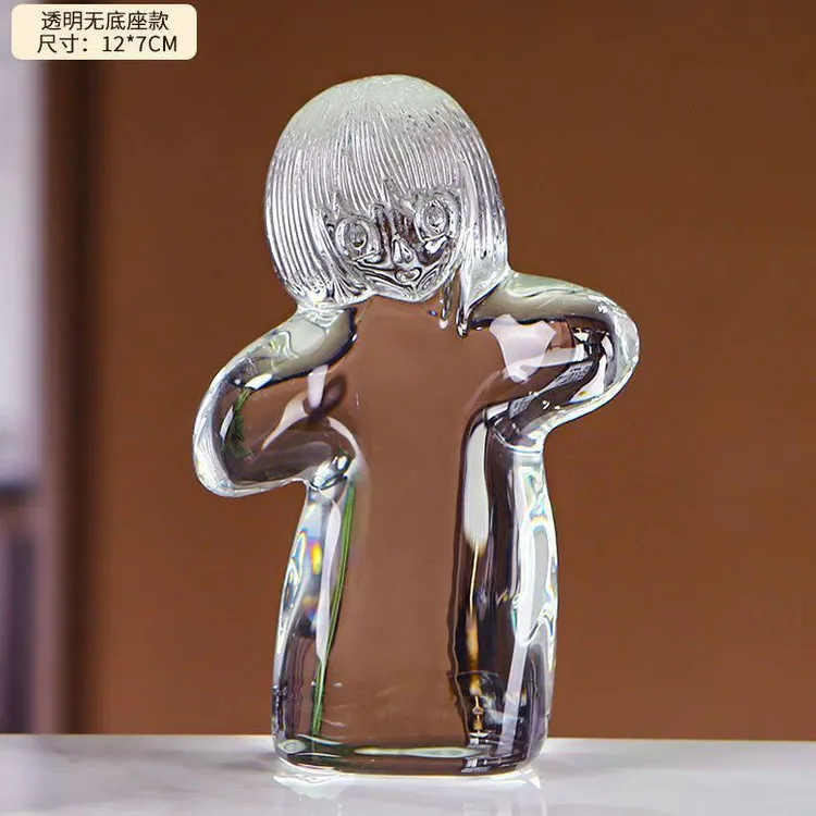2060款透明摆件童年回忆傻妞水晶娃娃魔幻手机手持【傻妞和豆包】