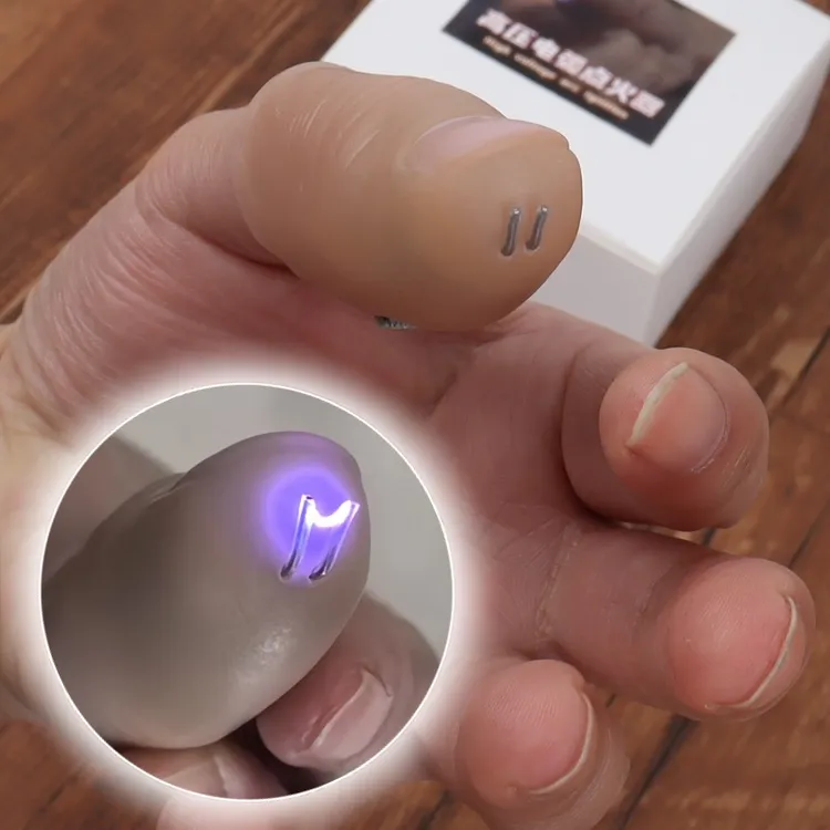 【拇指点火器】 高压 点鞭炮 电子打火 拇指火 疯狂燃烧 魔术道具