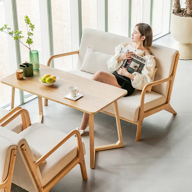 批发现代民宿咖啡厅奶茶店桌椅组合书吧西餐厅休闲区卡座沙发接待