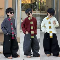 THE LUHAN【小众设计】秋冬小众设计感毛衣亲子装中大童针织衫25823