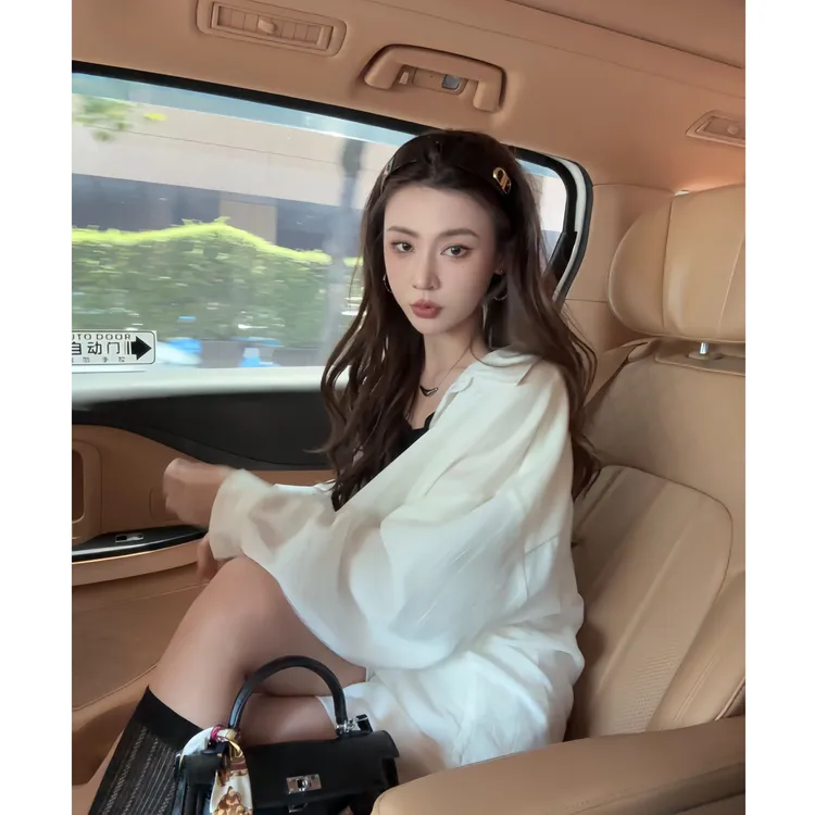 夏季新款轻薄亚麻衬衫套装松弛感长袖衬衫阔腿短裤休闲宽松两件套