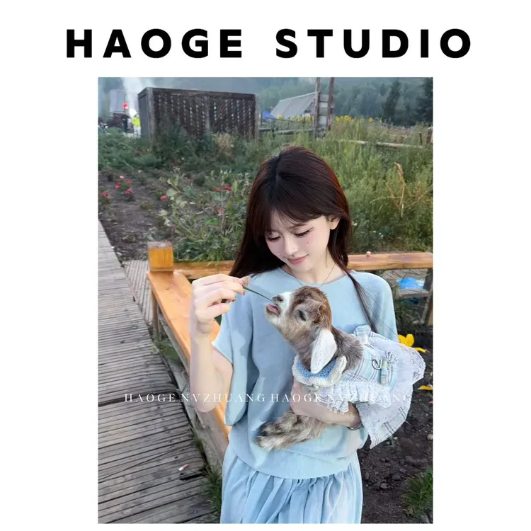 浩哥严选●松弛主义X5TZ1162A上衣+半身裙预夏季简版日常小众时尚