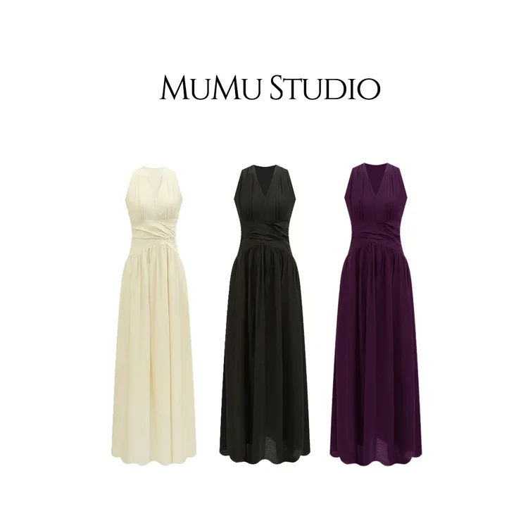 【陈大嫣专属】摩登时代气质显瘦连衣裙法式25夏季新品连衣裙 