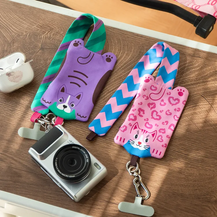 动物系列手机挂绳女可爱卡通创意ins风网红可爱手机壳手腕绳手机