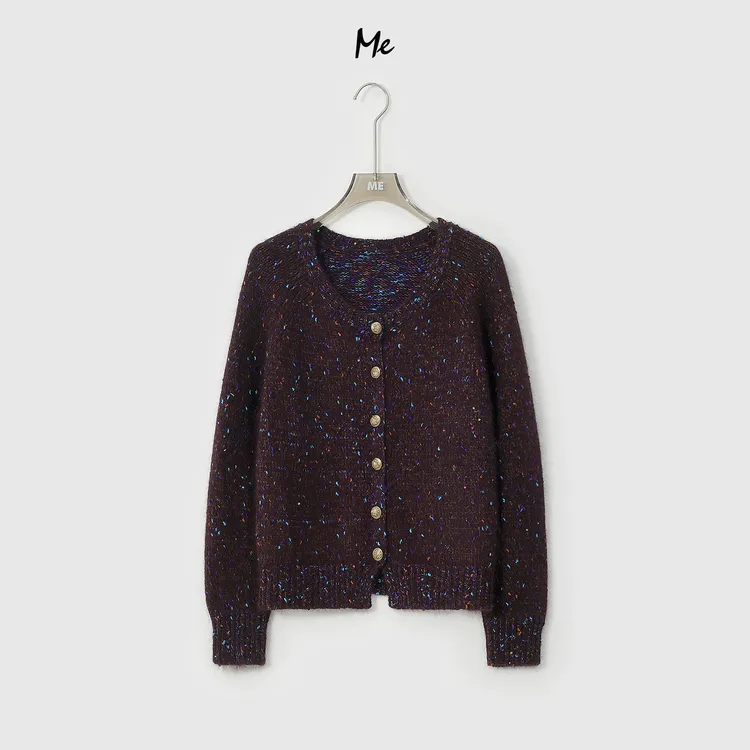 ME【紫嫣】冬季圆领时尚百搭女士新款毛衣MEQC4244