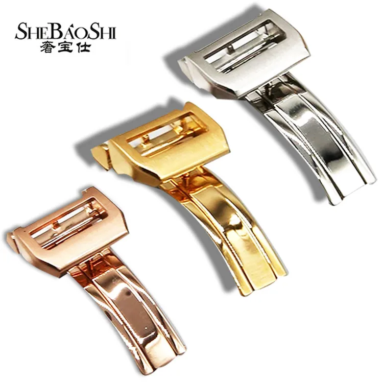 奢宝仕代用万国表扣IWC葡萄牙柏涛菲诺飞行员系列表带折叠蝴蝶扣