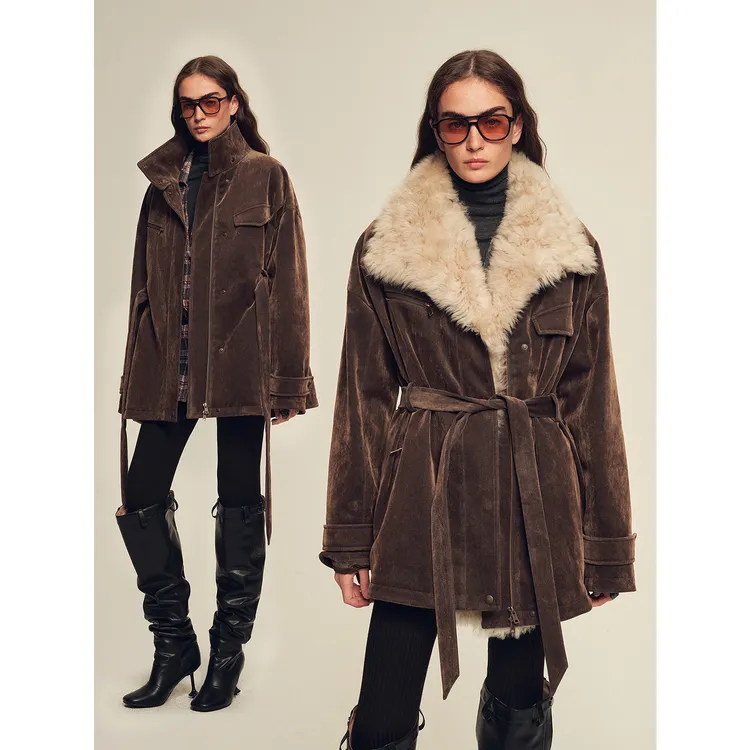 【腻腻同款】付智恩 冰川旅人 托斯卡纳毛领派克服外套