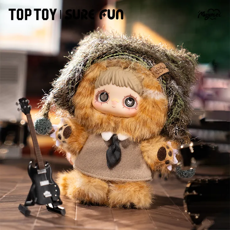 TOP TOY【摇滚霉霉】MayMei霉霉-猫猫学院系列搪胶毛绒盲盒摆件潮玩