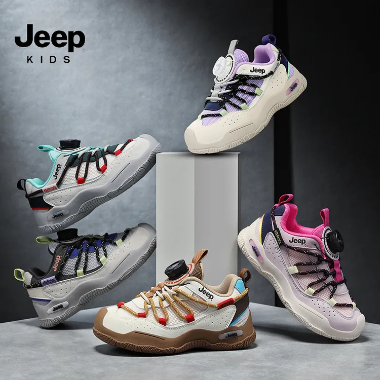 jeep男童2025秋季新款儿童鞋子休闲防滑女童软底运动鞋透气跑步鞋